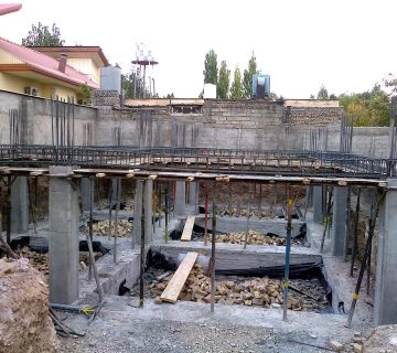 مراحل ساخت اجرای اسکلت و سقف