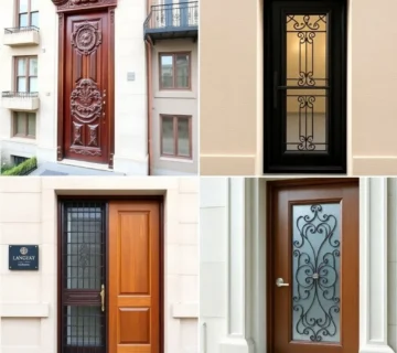 انواع درب ورودی در ساخت ویلا