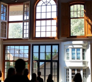 انواع پنجره در ساخت ویلا