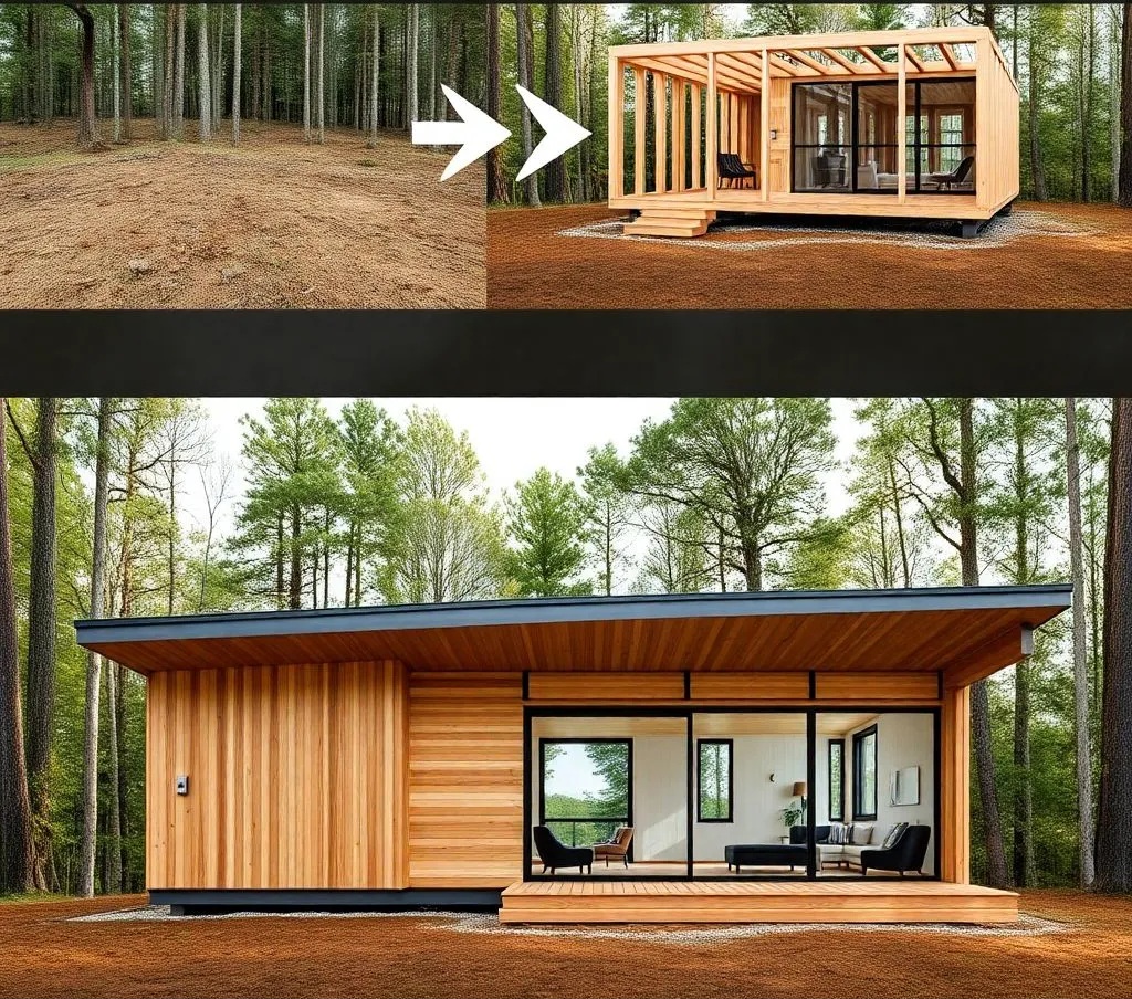 صفر تا صد ساخت ویلاهای چوبی